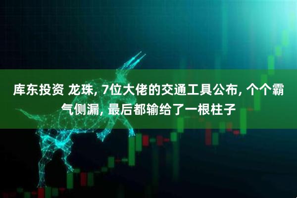 库东投资 龙珠, 7位大佬的交通工具公布, 个个霸气侧漏, 最后都输给了一根柱子